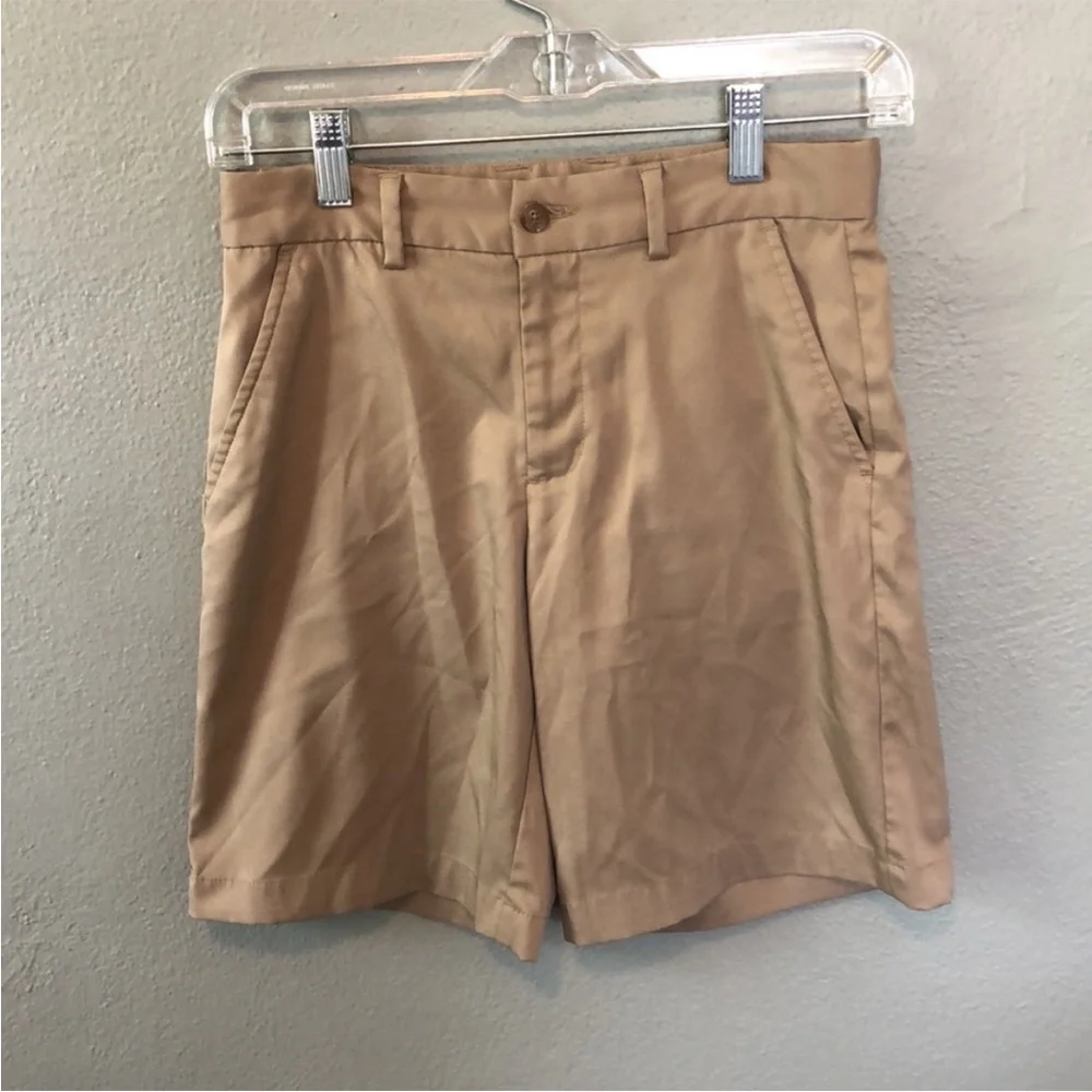 Slazenger Boys Tan Golf Uniform School Shorts Medium